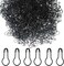 1000pcs Metal Safety Pins, Gourd/Bulb/Calabash/Bead Designs with Clothing Tag Fasteners for DIY Sewing/Craft/Home Decor (Black)